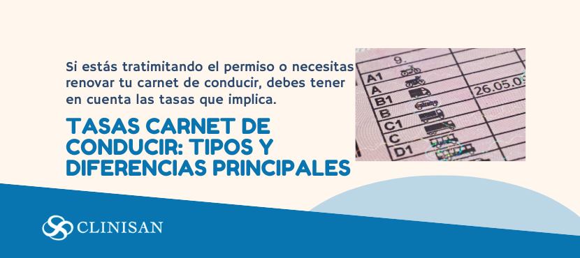 Tasas renovar carnet de conducir