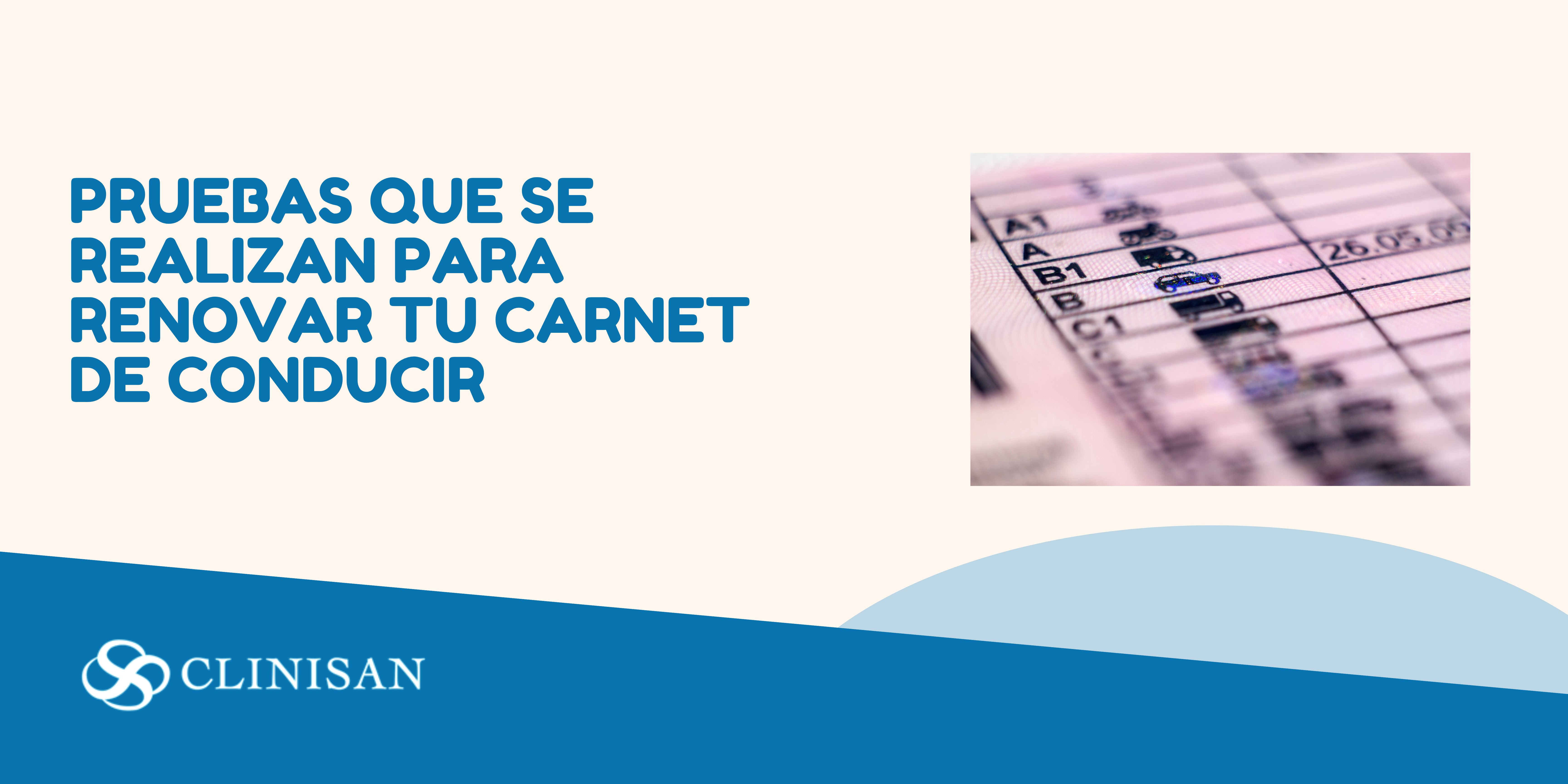 Pruebas renovar carnet de conducir